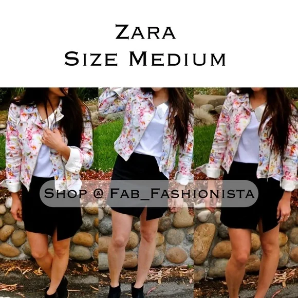 Zara floral Moro jacket size Medium